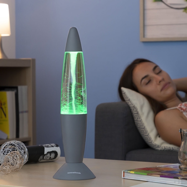 lampara de lava led efecte tornado